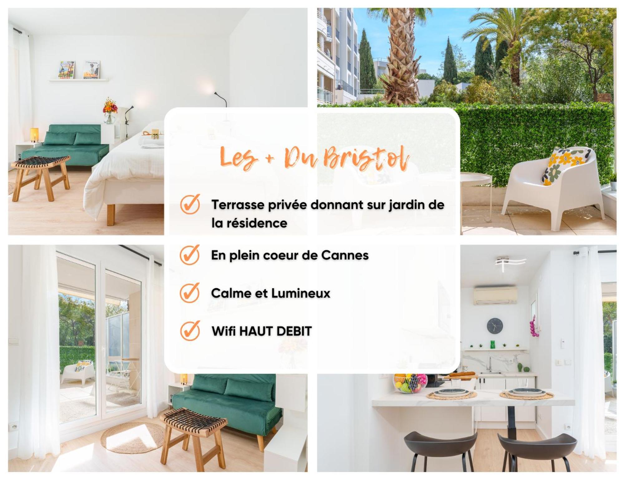 Le Bristol By Apirent #Climatisation #Terrasse #Central Cannes Exterior photo